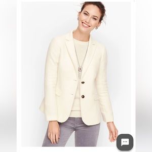 Talbots white blazer